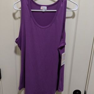 Lularoe Purple tank top XL NWT